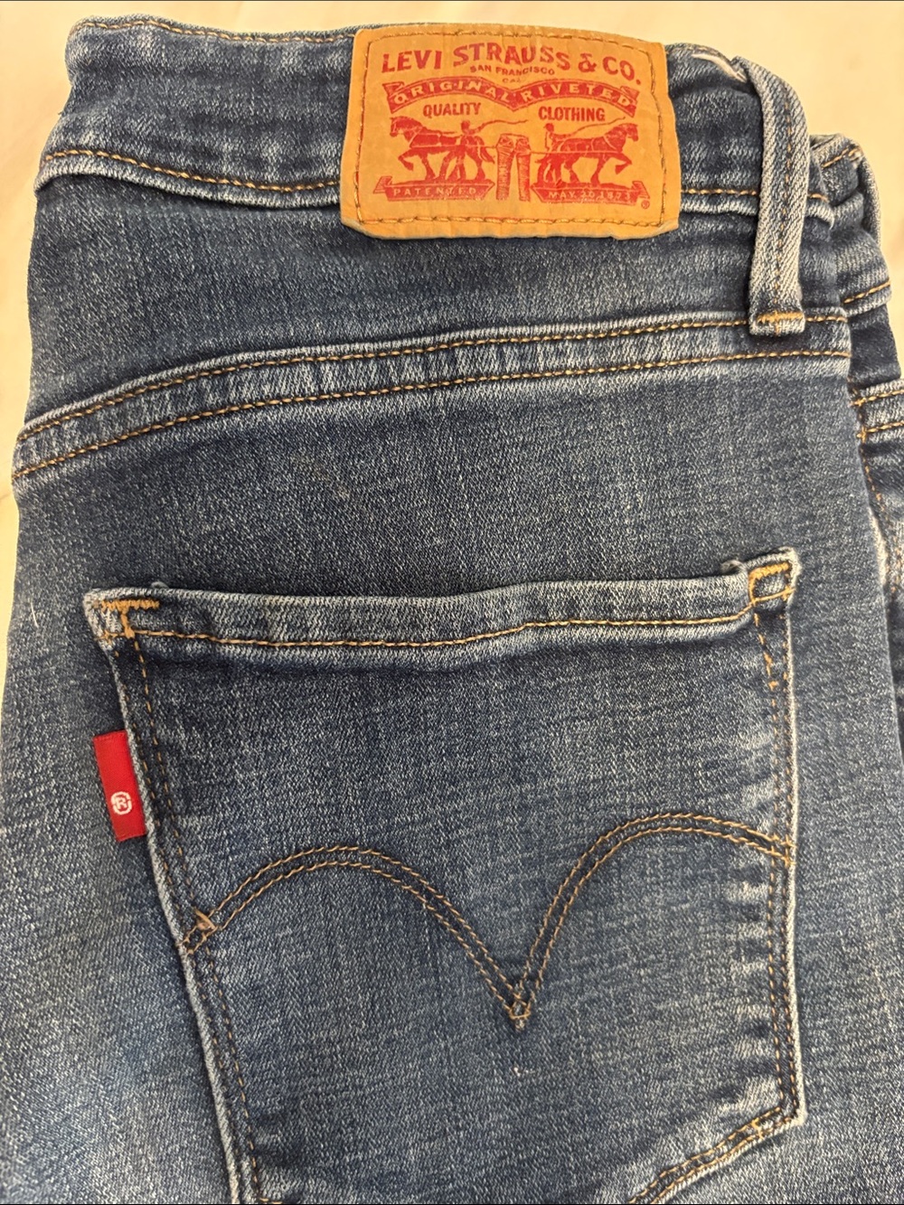 Levi's Straight Leg Classic Blue Denim Jeans